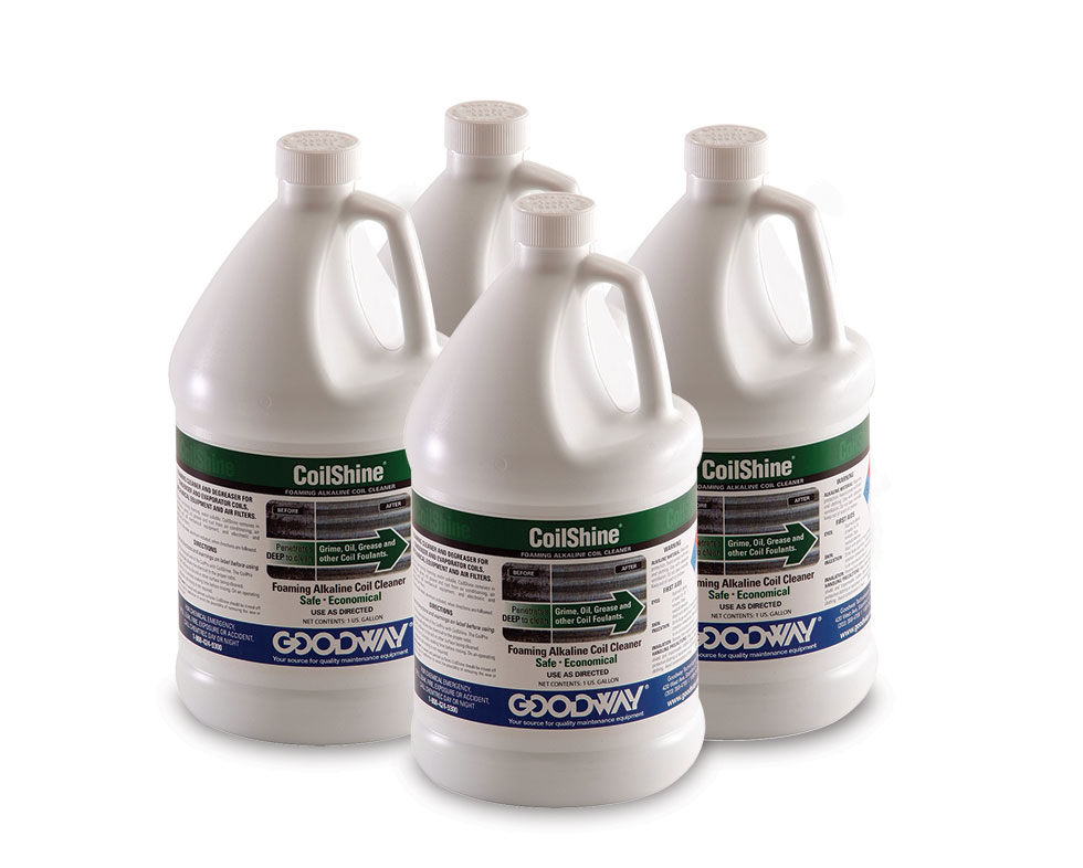 CoilShine® AC Coil Cleaner Liquid | Coil Cleaner Chemicals & Detergents |  Goodway