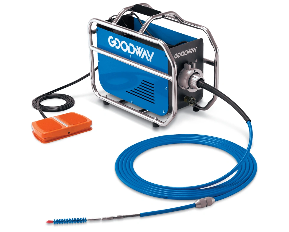 goodway chiller tube cleaning machine